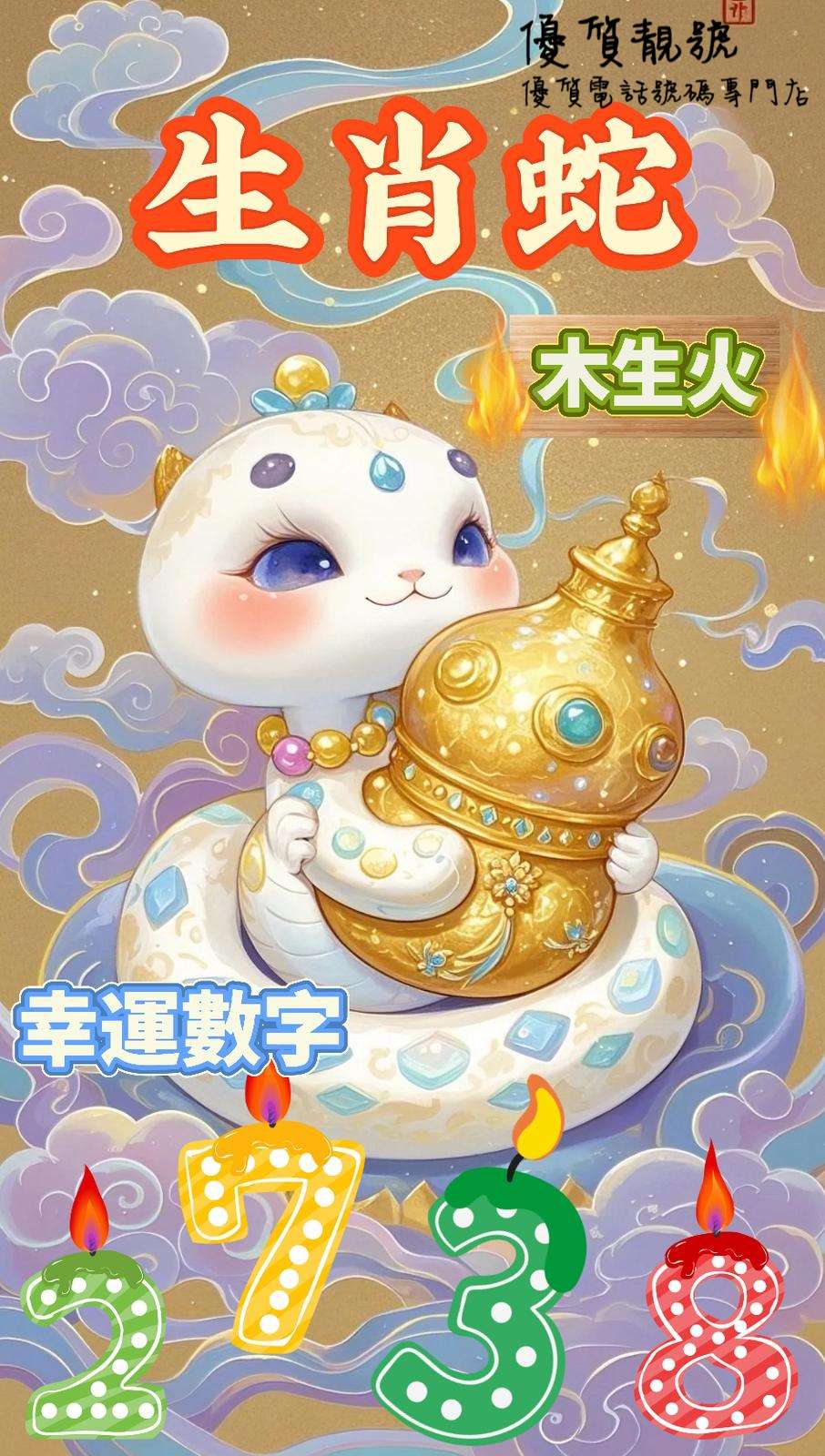 屬蛇人幸運數字與吉祥號碼推介66938278