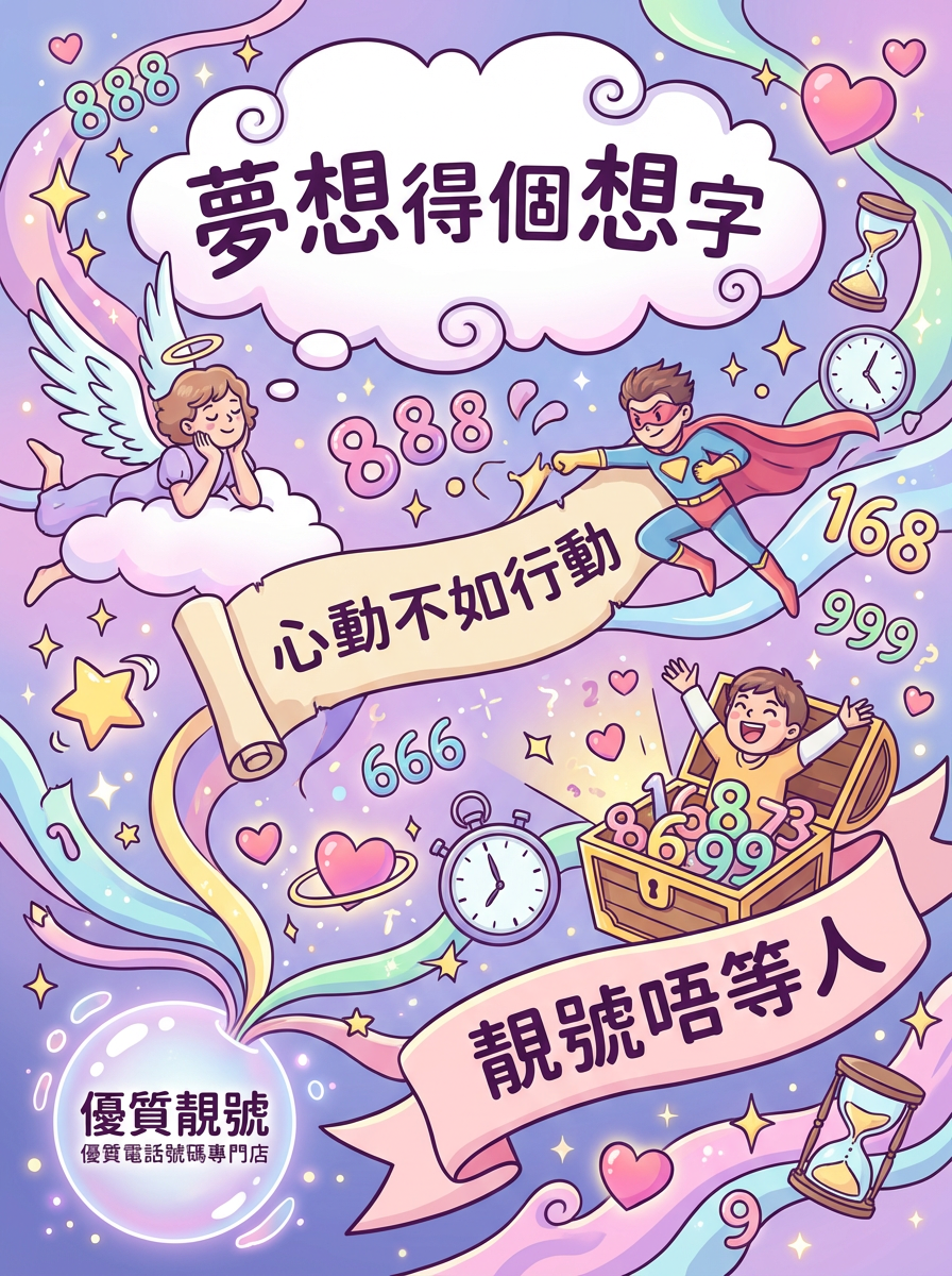 靚號開搶💥｜淨係識諗唔識做，好號輪到你先至奇！