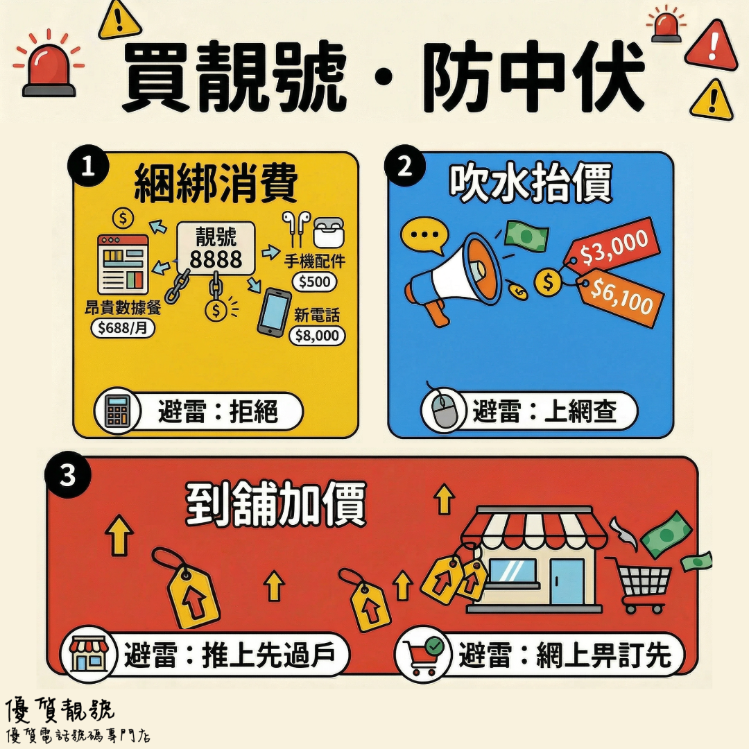 買靚號常見套路咪中伏！