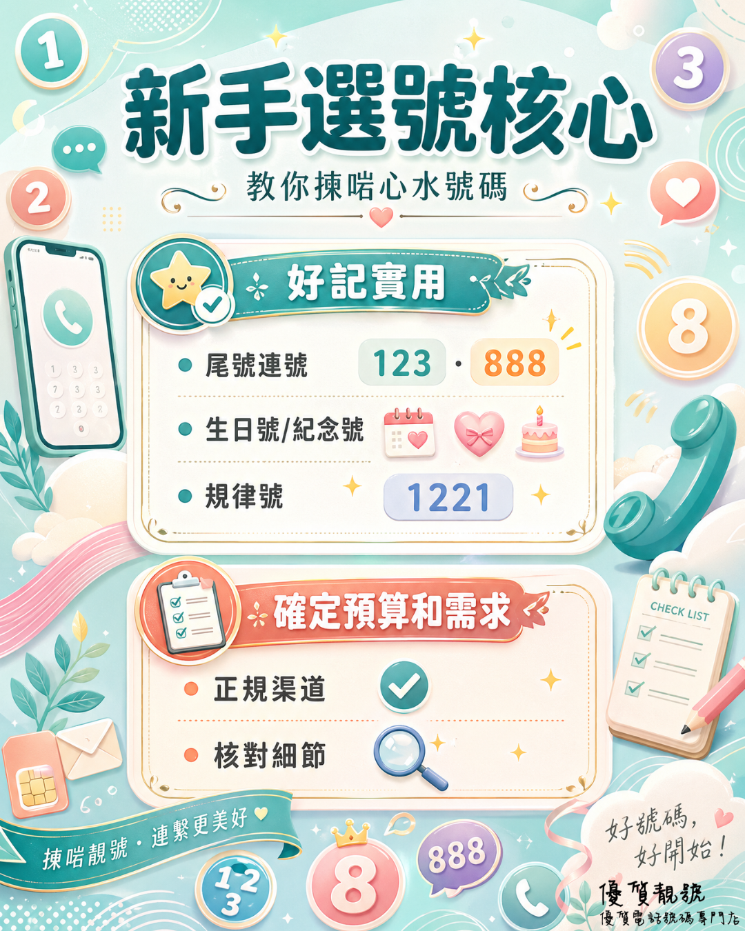 新手揀號必睇攻略