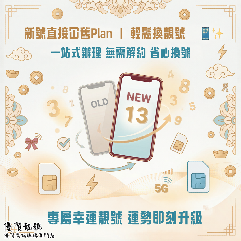 客人專享|新號直接冚舊_Plan,超方便