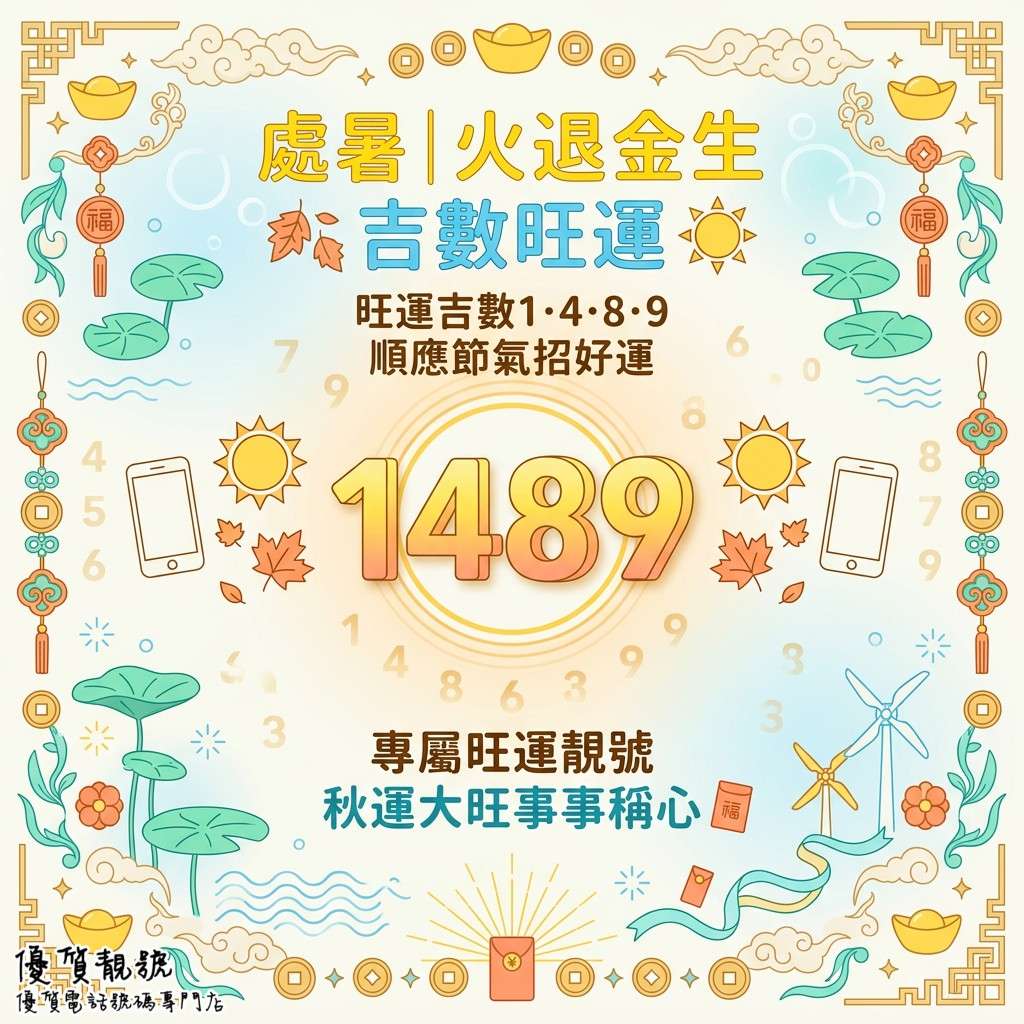 西曆_8_月處暑｜火退金生_吉數旺運
