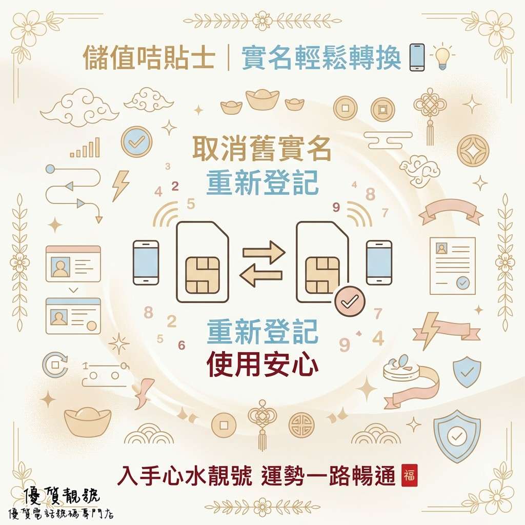 儲值咭貼士｜舊實名可取消，新卡主輕鬆轉實名