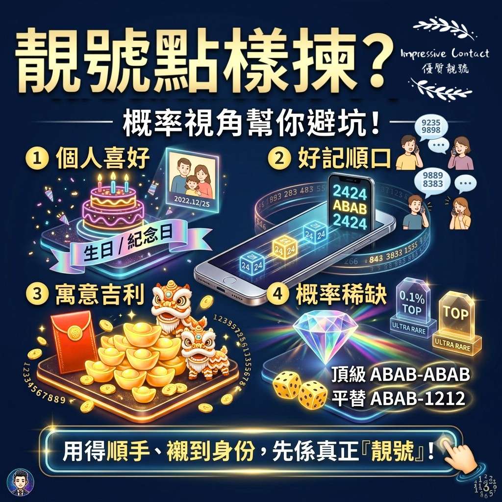 靚號點樣揀-概率視角幫你避坑
