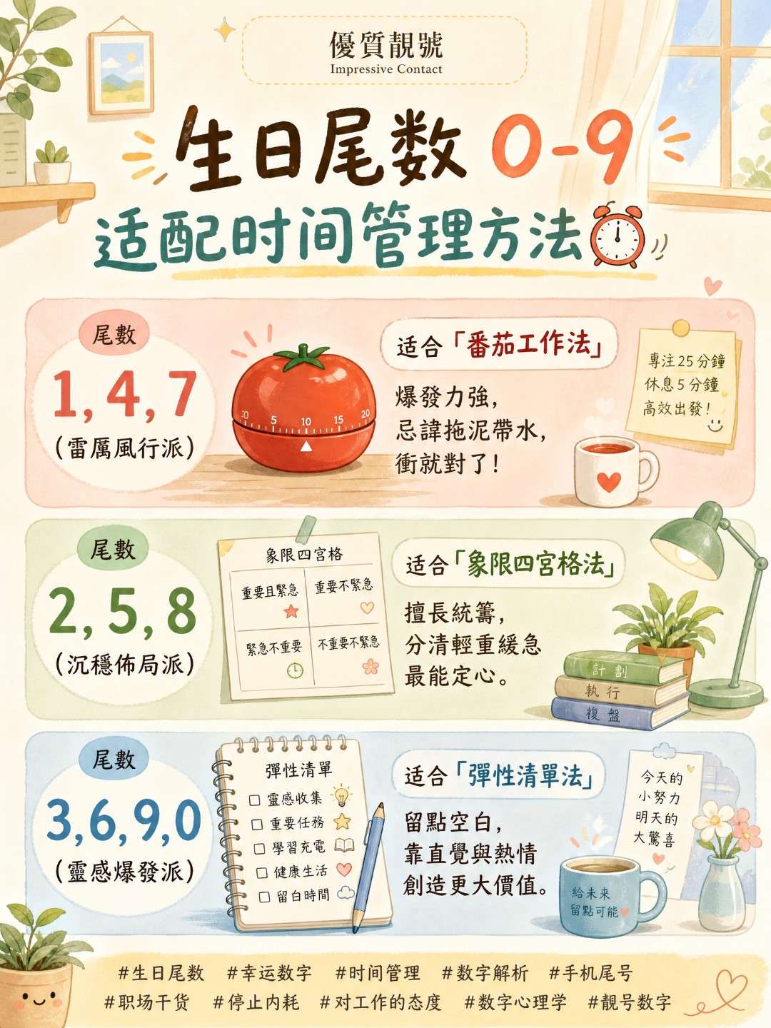 生日尾數_0-9_適配時間管理方法