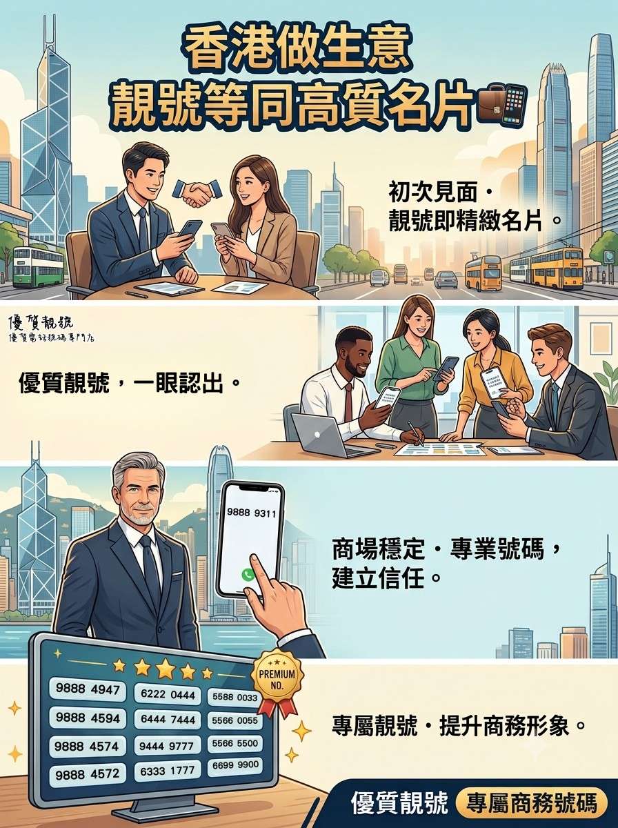 香港做生意，靚號等同高質名片