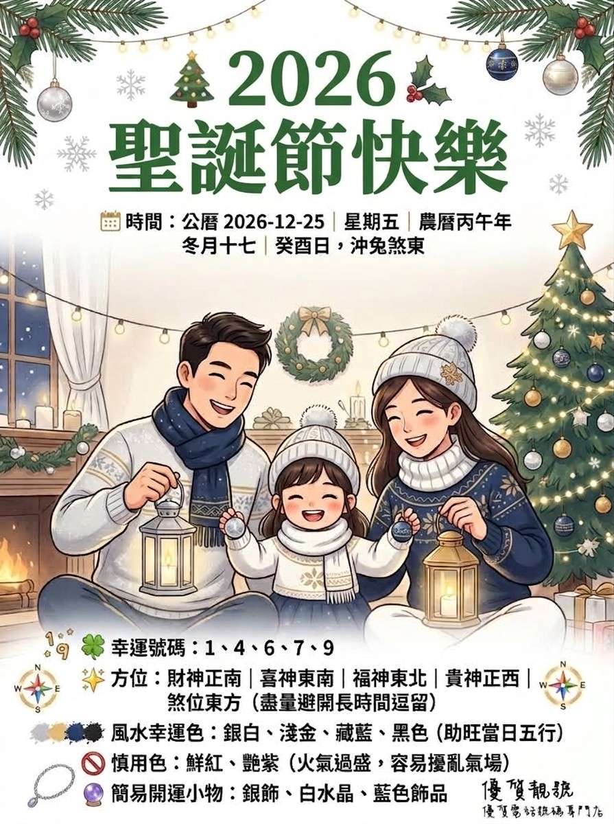 2026_聖誕節|節日風水運程