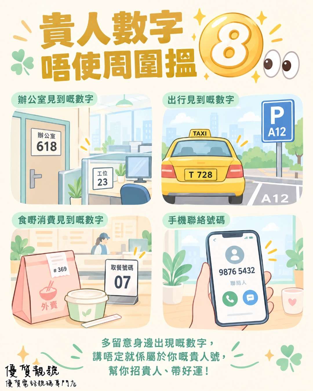 貴人數字唔使周圍搵