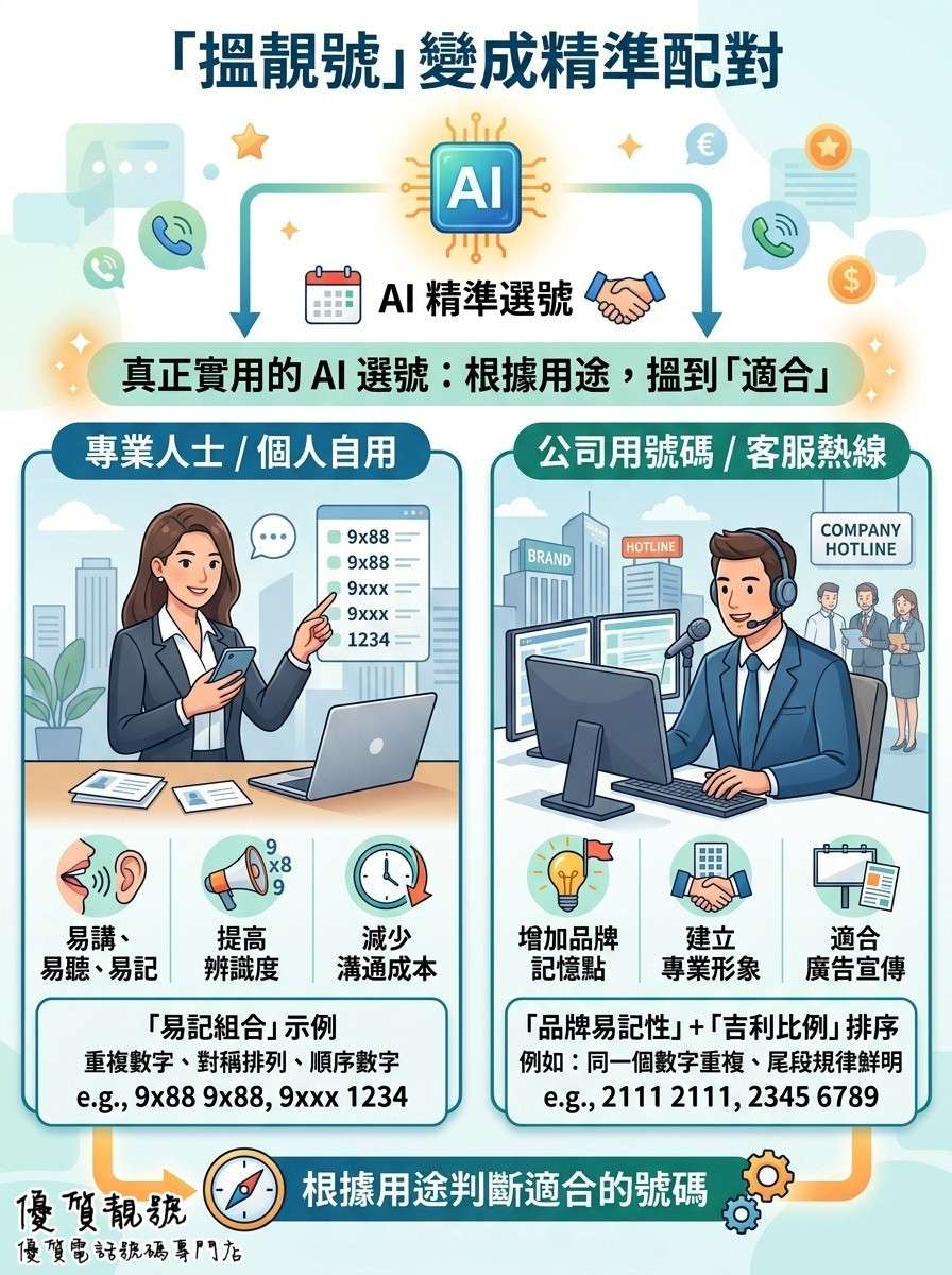 從「搵靚號」變成精準配對