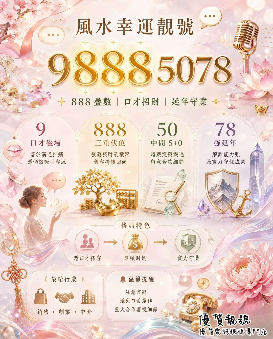 風水幸運靚號_98885078
