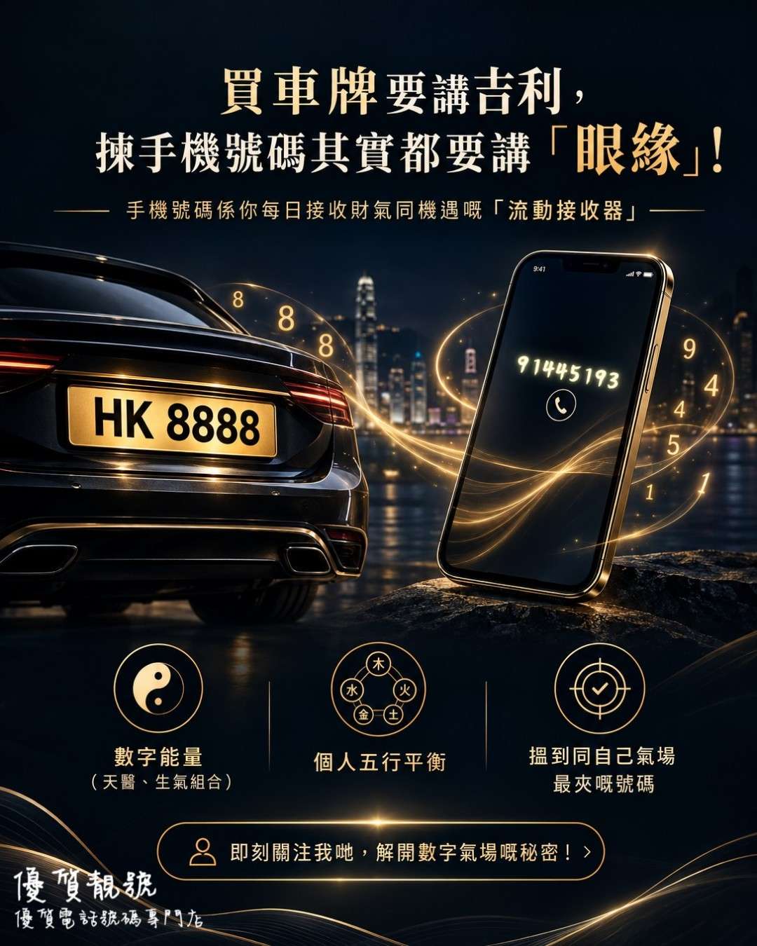 襯個電話號碼同車牌