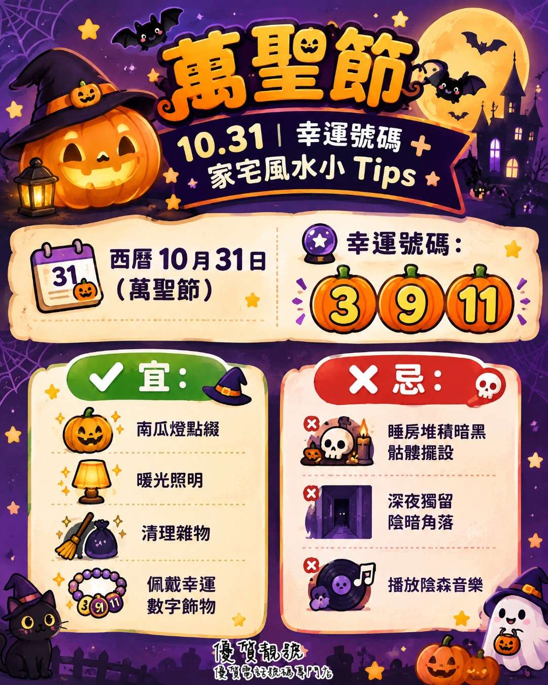 萬聖節_10.31|幸運號碼_+_家宅風水小_Tips
